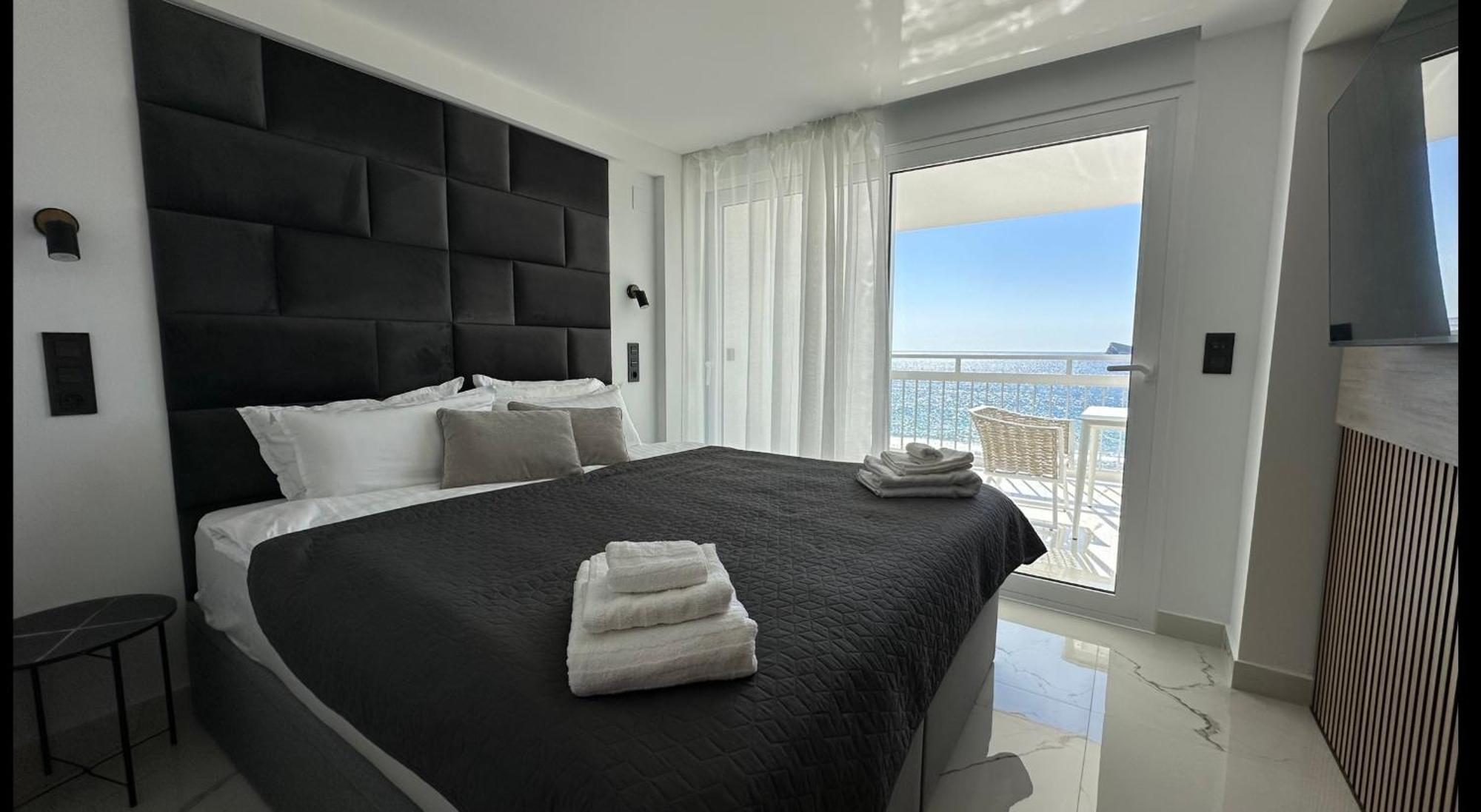 Esmeralda, Benidorm Beachfront Poniente, 1st line Frontal Seaview, Ocean Terrace Exterior foto